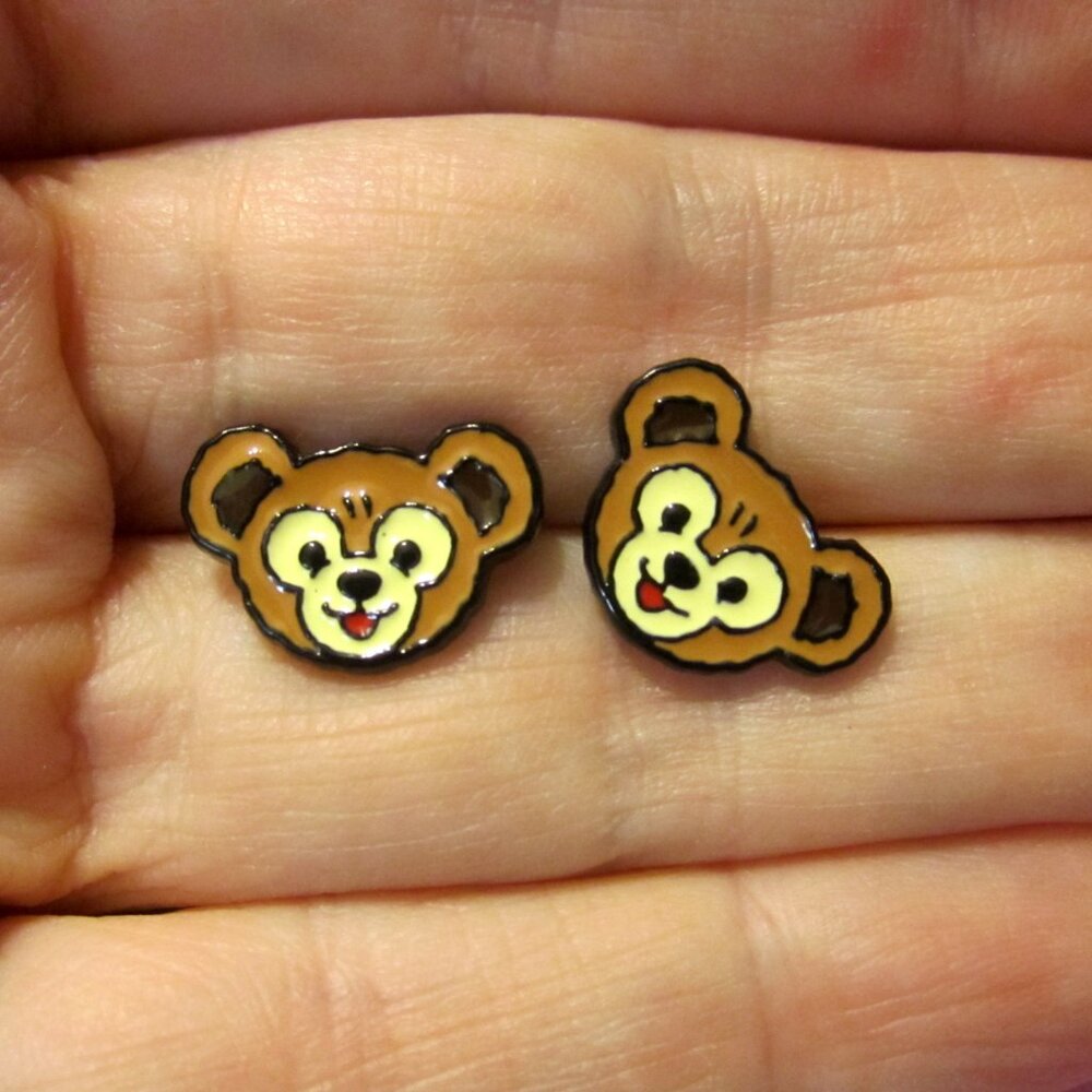 Duffy Bear Earrings~Hypoallergenic